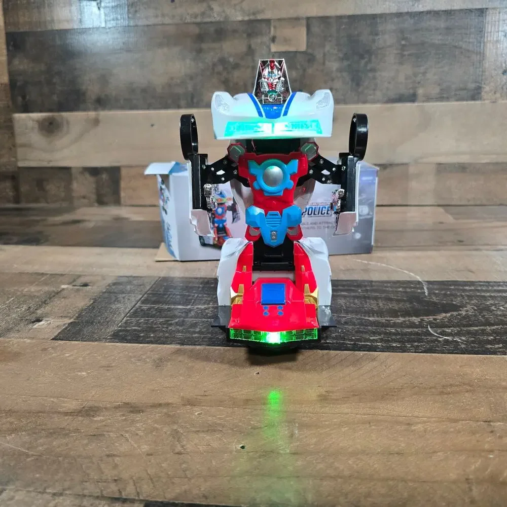 Transformer Robot Police Car w/ Lights & Sounds